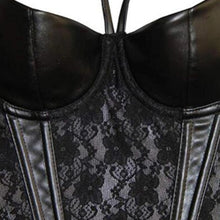 Load image into Gallery viewer, Lucinda Leather Corset + Thong
