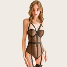 Load image into Gallery viewer, Mia Black Bodysuit
