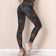 Load image into Gallery viewer, Izzy Marble Leggings - Blue/ Green/ Orange
