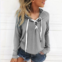 Load image into Gallery viewer, Charlotte Hoodie with laces
