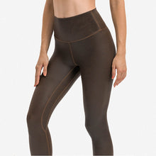 Load image into Gallery viewer, Izzy Leather look Leggings - Brown
