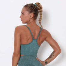 Load image into Gallery viewer, Izzy Ruched Sports Bra - Dark Green
