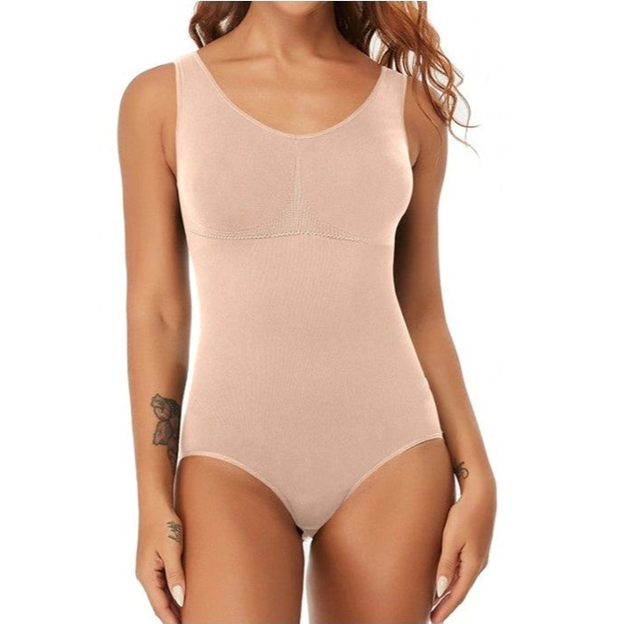 ₪132-Bodyshaper For Women Tummy Control Breast Support Side Zipper Long  Bodysuit Shapewear Breasted Underwear-Description