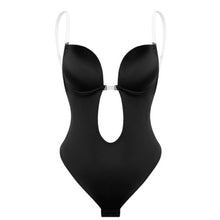 Load image into Gallery viewer, Deep V &amp; Backless Bodysuit - Black
