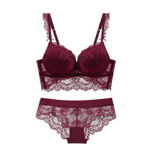 Load image into Gallery viewer, Floral Lace Push Up Lingerie
