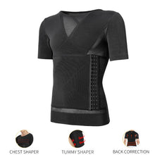 Load image into Gallery viewer, Men&#39;s Slimming Shirt + Waist Trainer
