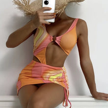 Load image into Gallery viewer, Ocean One Piece Swimsuit - with Skirt
