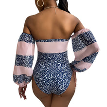 Load image into Gallery viewer, Printed Long Sleeve Swimsuit
