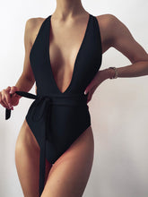 Load image into Gallery viewer, Deep V-Neck Swimsuit
