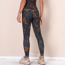 Load image into Gallery viewer, Izzy Marble Leggings - Blue/ Green/ Orange
